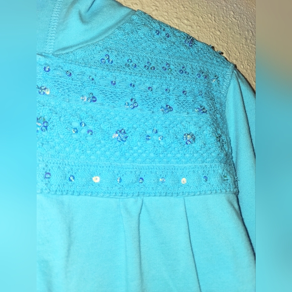LA Blues Active size22/24 Baby Blue Embroiderd & Rinestone Embellished Hoodie - Picture 3 of 7